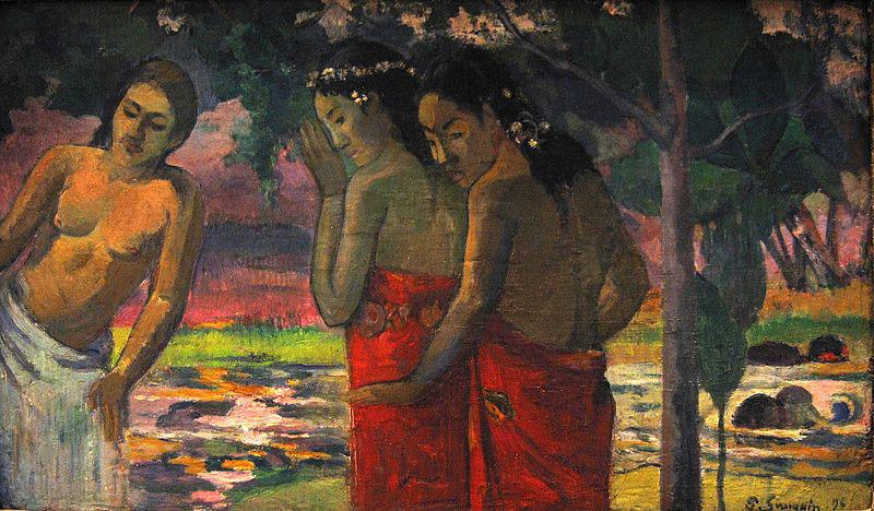 Paul Gauguin Three Tahitian Women Sweden oil painting art